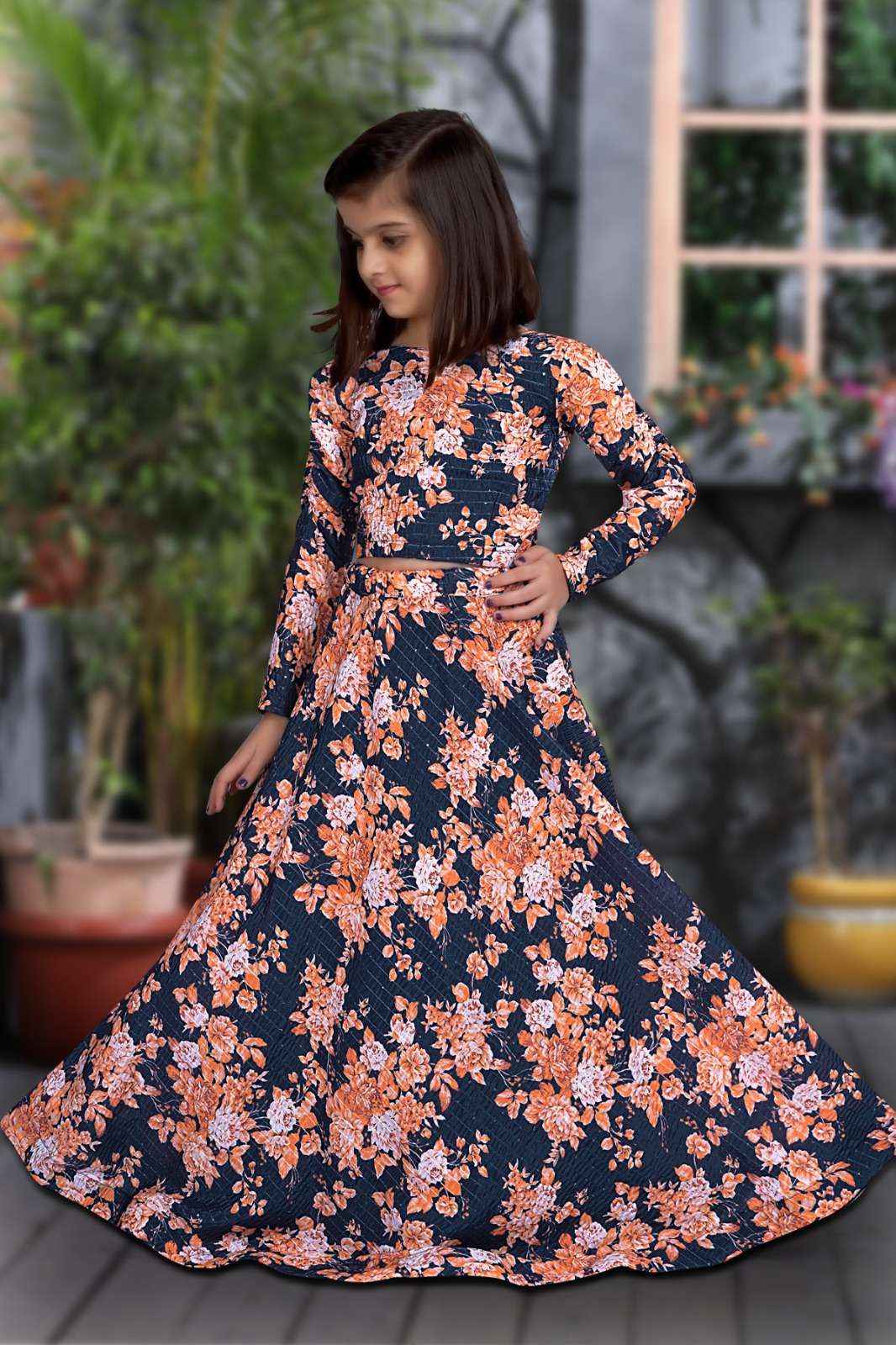 Blossom Babe Vibe Floral Festive Spin Lehenga Set-1