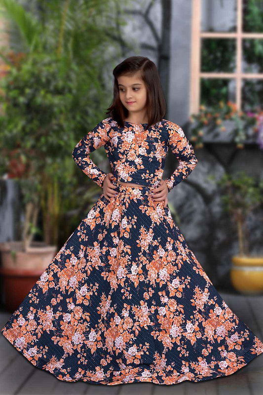 Blossom Babe Vibe Floral Festive Spin Lehenga Set-0